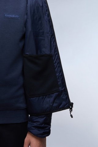 Blusão de penas Sarine - Azul-marinho