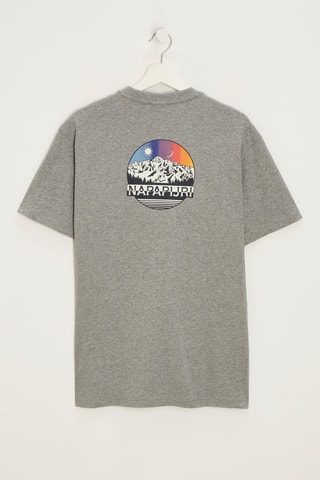 T-shirt Boyfriend Quintino - Lichtgrijs - Napapijri