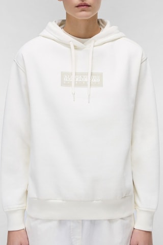 Sweater met Capuchon Box Logo - Wit