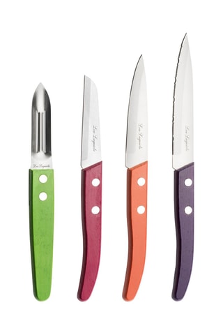 4 couteaux en acier inoxydable 13/0 et bois Forest