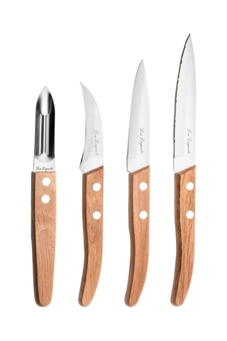 4 Roestvrijstalen 13/10 Messen Forest