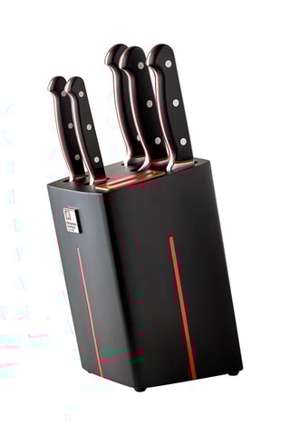 Roestvrijstalen Messenblok 5 Messen Velocity