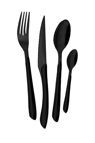 Ménagère en acier inoxydable 18/0 Lumino Noir - 32 pièces