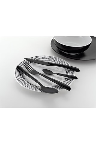 Ménagère en acier inoxydable 18/0 Lumino Noir - 32 pièces