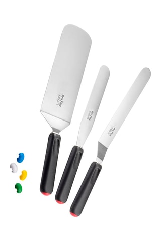 3 spatules pâtisserie en acier inoxydable Pro Flex