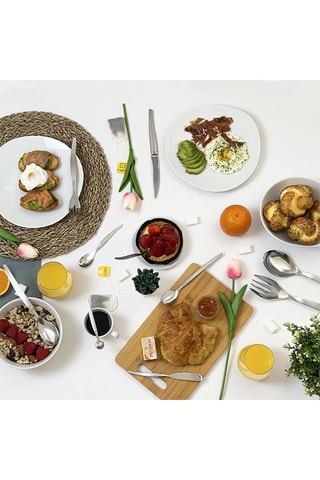  2-delig Roestvrijstalen 13/10 Saladebestek Jet Sablé  