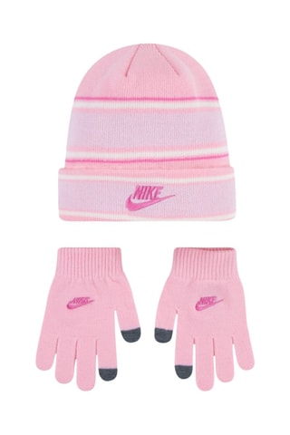 Bonnet et gants - Rose