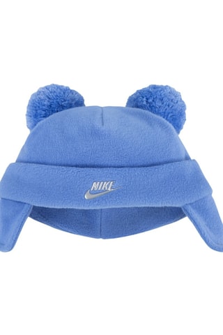 Bonnet aviateur et moufles molletonnés - Bleu cobalt