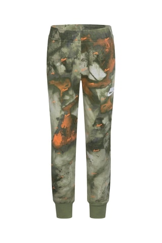 Jogging molletonné tie and die - Kaki et orange