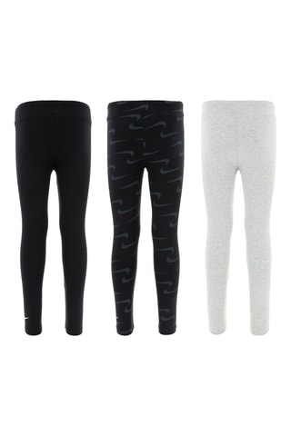 3 leggings - Noir et gris - Nike