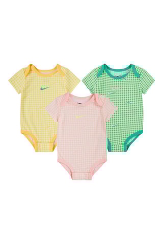 3 bodys - Rose et jaune - Nike