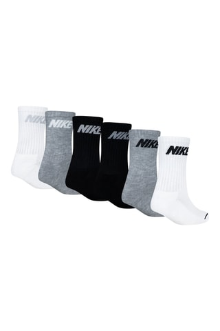 6 paires de chaussettes - Noir, gris et blanc