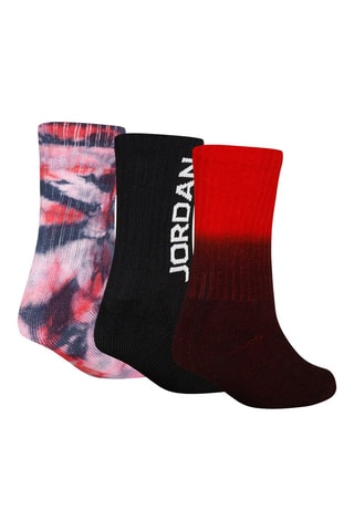 3 paires de chaussettes - Rouge, noir et rose