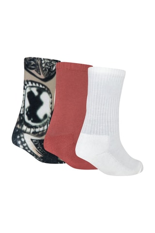 3 paires de chaussettes Rings - Corail, blanc et noir - Jordan