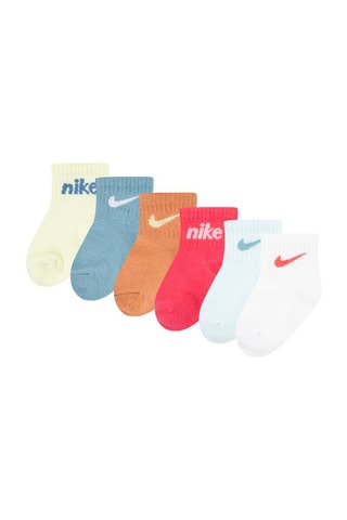 6 paires de chaussettes - Vert d'eau et blanc - Nike