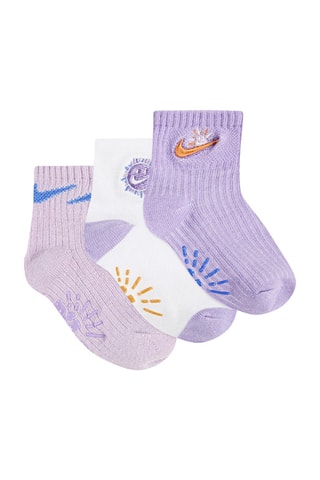 3 paires de chaussettes - Rose et blanc