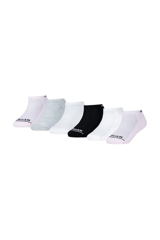 6 paires de socquettes - Rose poudré, blanc et noir