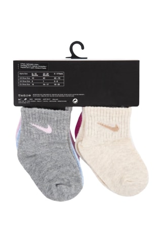 6 paires de socquettes - Rose et blanc