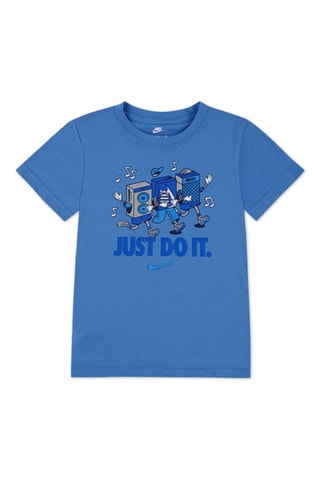T-shirt Music Boxy - Bleu roi - Nike