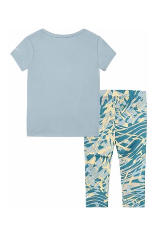 T-shirt et legging Bleu clair et bleu canard - Nike