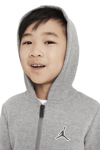 Sweat à capuche et pantalon molletonnés - Gris chiné