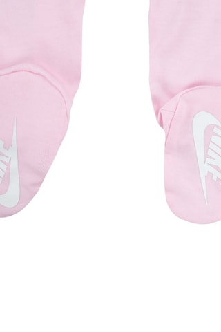 Grenouillère et bavoir - Rose et blanc