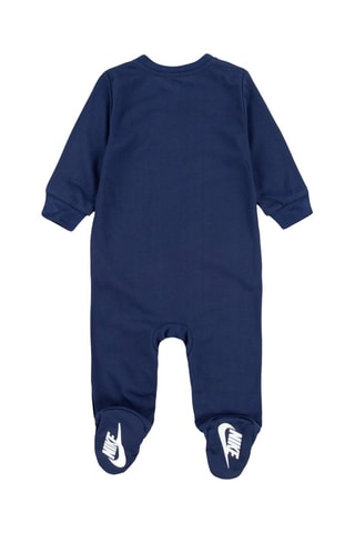 Grenouillère et bavoir - Bleu marine et blanc