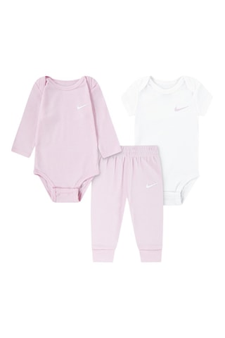 Ensemble 3 pièces - Rose et blanc