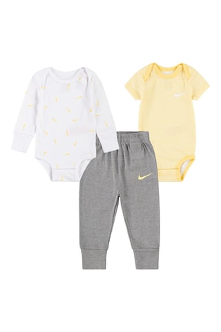 Ensemble 3 pièces - Gris chiné et jaune - Nike