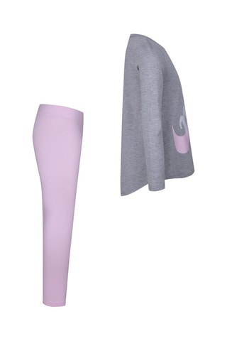 T-shirt et legging - Gris chiné et rose  - Nike