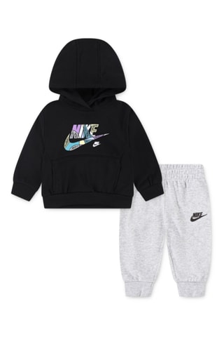 Sweat à capuche et pantalon Outside - Gris clair chiné et noir - Nike