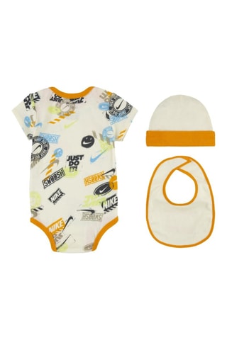 Ensemble 3 pièces - Ecru et moutarde