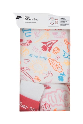 Ensemble 3 pièces - Blanc et fuchsia