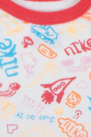 Ensemble 3 pièces - Blanc et fuchsia