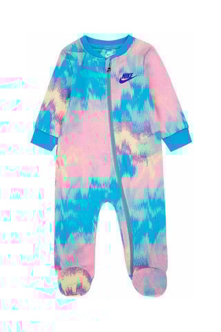 Grenouillère tie and dye - Turquoise et rose - Nike