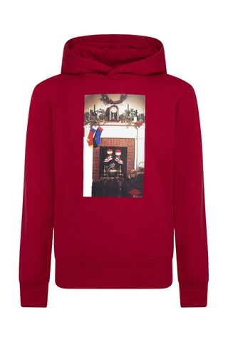 Sweat à capuche - Rouge