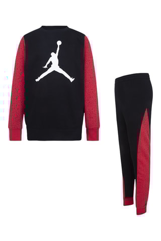 Sweat et pantalon polaire - Noir et rouge