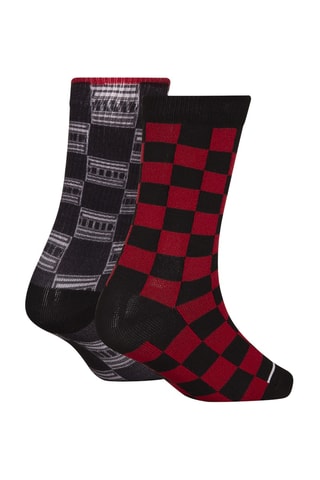 2 paires de chaussettes - Noir et rouge