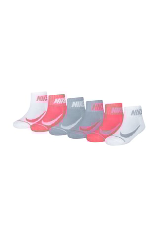 6 paires de chaussettes - Rose et blanc