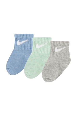 3 paires de chaussettes antidérapantes - Ciel et vert clair 