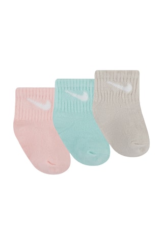 3 paires de chaussettes antidérapantes - Ciel et rose 