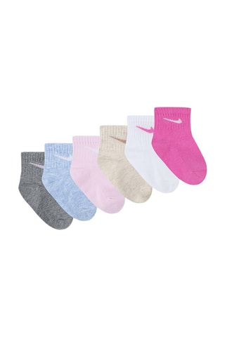 6 paires de chaussettes - Rose et blanc