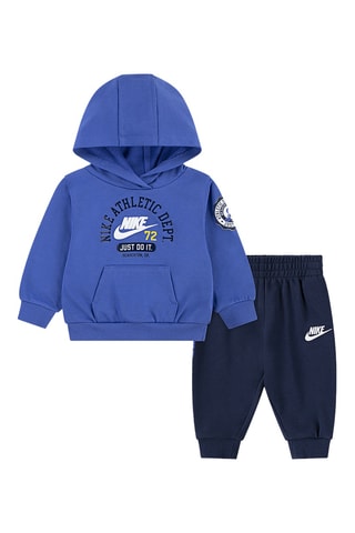 Sweat à capuche et pantalon - Bleu et blanc