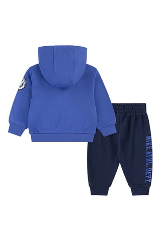 Sweat à capuche et pantalon - Bleu et blanc
