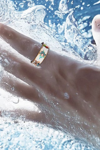 Anello connesso Mogie - Modello Phoenix - Multicolore - Misura 12