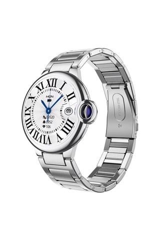 Smartwatch EKO-Stella - Argento (cinturino in acciaio con cinghia pieghevole) 