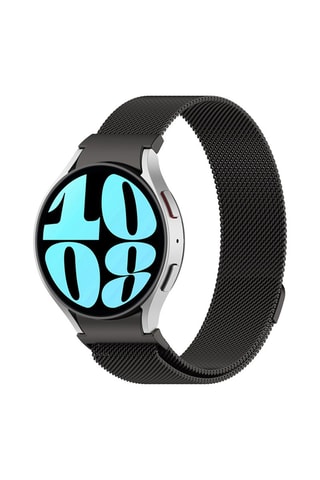 Cinturino in acciaio inossidabile tipo milanese per Samsung Galaxy Watch 4 / 5 et 6 - Nero