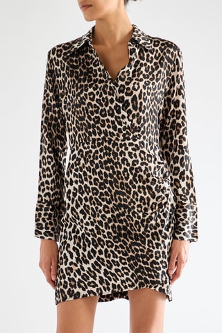 Vestido recto - Beige