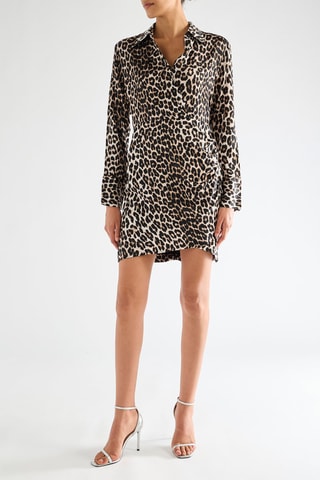 Vestido recto - Beige