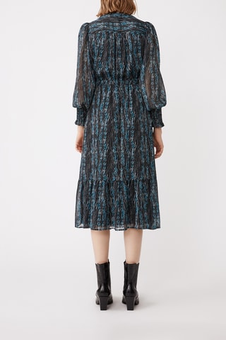 Vestido traçado - Azul